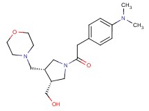 [(3R*,4R*)-1-{[4-(dimethylamino)phenyl]acetyl}-4-(morpholin-4-ylmethyl)pyrrolidin-3-yl]methanol