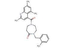 4-(2-methylbenzyl)-1-[(2,5,7-trimethyl-4-quinolinyl)carbonyl]-1,4-diazepan-5-one
