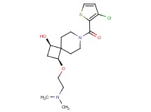 (1R*,3S*)-7-[(3-chloro-2-thienyl)carbonyl]-3-[2-(dimethylamino)ethoxy]-7-azaspiro[3.5]nonan-1-ol