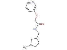 N-[(1-methylpyrrolidin-3-yl)methyl]-2-(pyridin-3-yloxy)acetamide