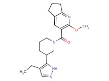 3-{[3-(4-ethyl-1H-pyrazol-5-yl)piperidin-1-yl]carbonyl}-2-methoxy-6,7-dihydro-5H-cyclopenta[b]pyridine