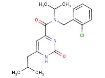 N-(2-chlorobenzyl)-6-isobutyl-N-isopropyl-2-oxo-1,2-dihydropyrimidine-4-carboxamide
