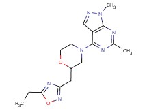 4-{2-[(5-ethyl-1,2,4-oxadiazol-3-yl)methyl]morpholin-4-yl}-1,6-dimethyl-1H-pyrazolo[3,4-d]pyrimidine