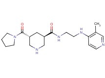 (3R*,5R*)-N-{2-[(3-methylpyridin-4-yl)amino]ethyl}-5-(pyrrolidin-1-ylcarbonyl)piperidine-3-carboxamide
