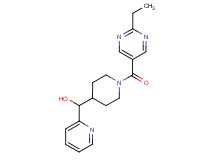 {1-[(2-ethyl-5-pyrimidinyl)carbonyl]-4-piperidinyl}(2-pyridinyl)methanol