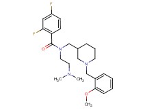 N-[2-(dimethylamino)ethyl]-2,4-difluoro-N-{[1-(2-methoxybenzyl)-3-piperidinyl]methyl}benzamide