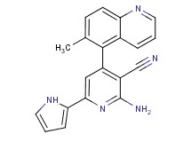 2-amino-4-(6-methylquinolin-5-yl)-6-(1H-pyrrol-2-yl)nicotinonitrile