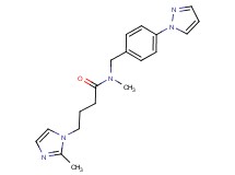 N-methyl-4-(2-methyl-1H-imidazol-1-yl)-N-[4-(1H-pyrazol-1-yl)benzyl]butanamide