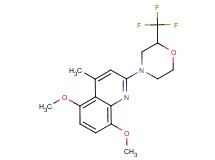 5,8-dimethoxy-4-methyl-2-[2-(trifluoromethyl)morpholin-4-yl]quinoline