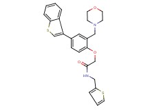 2-[4-(1-benzothien-3-yl)-2-(4-morpholinylmethyl)phenoxy]-N-(2-thienylmethyl)acetamide