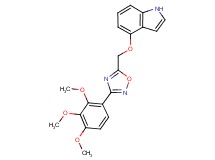 4-{[3-(2,3,4-trimethoxyphenyl)-1,2,4-oxadiazol-5-yl]methoxy}-1H-indole
