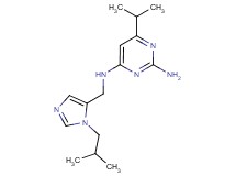 N~4~-[(1-isobutyl-1H-imidazol-5-yl)methyl]-6-isopropylpyrimidine-2,4-diamine