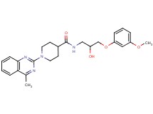 N-[2-hydroxy-3-(3-methoxyphenoxy)propyl]-1-(4-methyl-2-quinazolinyl)-4-piperidinecarboxamide