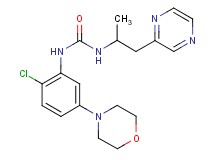 N-(2-chloro-5-morpholin-4-ylphenyl)-N'-(1-methyl-2-pyrazin-2-ylethyl)urea