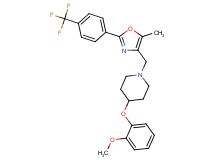 4-(2-methoxyphenoxy)-1-({5-methyl-2-[4-(trifluoromethyl)phenyl]-1,3-oxazol-4-yl}methyl)piperidine