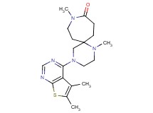 4-(5,6-dimethylthieno[2,3-d]pyrimidin-4-yl)-1,9-dimethyl-1,4,9-triazaspiro[5.6]dodecan-10-one