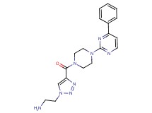 2-(4-{[4-(4-phenylpyrimidin-2-yl)piperazin-1-yl]carbonyl}-1H-1,2,3-triazol-1-yl)ethanamine