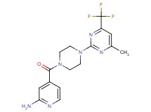 4-({4-[4-methyl-6-(trifluoromethyl)-2-pyrimidinyl]-1-piperazinyl}carbonyl)-2-pyridinamine