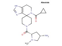 (3S,5S)-5-{[5-(cyclopropylcarbonyl)-1,5,6,7-tetrahydro-1'H-spiro[imidazo[4,5-c]pyridine-4,4'-piperidin]-1'-yl]carbonyl}-1-methyl-3-pyrrolidinamine dihydrochloride