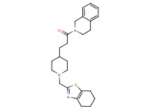 2-{3-[1-(4,5,6,7-tetrahydro-1,3-benzothiazol-2-ylmethyl)-4-piperidinyl]propanoyl}-1,2,3,4-tetrahydroisoquinoline