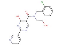 N-(2-chlorobenzyl)-4-hydroxy-N-(2-hydroxyethyl)-2-pyridin-3-ylpyrimidine-5-carboxamide