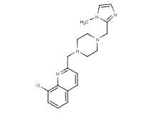 8-chloro-2-({4-[(1-methyl-1H-imidazol-2-yl)methyl]piperazin-1-yl}methyl)quinoline