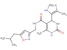 N-[(5-isobutylisoxazol-3-yl)methyl]-6-methyl-4-(4-methyl-1H-imidazol-5-yl)-2-oxo-1,2,3,4-tetrahydropyrimidine-5-carboxamide