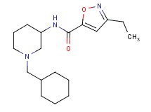 N-[1-(cyclohexylmethyl)-3-piperidinyl]-3-ethyl-5-isoxazolecarboxamide