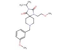 3-isopropyl-8-(3-methoxybenzyl)-1-(2-methoxyethyl)-1,3,8-triazaspiro[4.5]decane-2,4-dione
