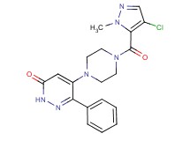 5-{4-[(4-chloro-1-methyl-1H-pyrazol-5-yl)carbonyl]piperazin-1-yl}-6-phenylpyridazin-3(2H)-one