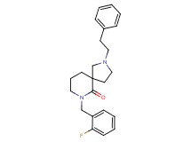 7-(2-fluorobenzyl)-2-(2-phenylethyl)-2,7-diazaspiro[4.5]decan-6-one