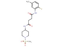 N-(2-fluoro-5-methylphenyl)-N'-[1-(methylsulfonyl)piperidin-4-yl]succinamide