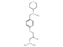 1-(dimethylamino)-3-(4-{[methyl(tetrahydro-2H-thiopyran-4-yl)amino]methyl}phenoxy)propan-2-ol