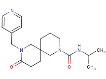 N-isopropyl-9-oxo-8-(4-pyridinylmethyl)-2,8-diazaspiro[5.5]undecane-2-carboxamide