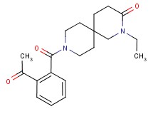 9-(2-acetylbenzoyl)-2-ethyl-2,9-diazaspiro[5.5]undecan-3-one
