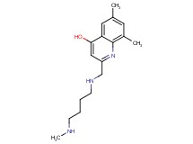 6,8-dimethyl-2-({[4-(methylamino)butyl]amino}methyl)-4-quinolinol dihydrochloride
