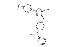 [1-({5-methyl-2-[4-(trifluoromethyl)phenyl]-1,3-oxazol-4-yl}methyl)-4-piperidinyl](2-pyridinyl)methanol