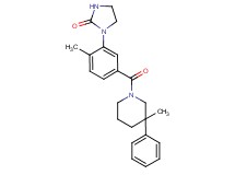 1-{2-methyl-5-[(3-methyl-3-phenylpiperidin-1-yl)carbonyl]phenyl}imidazolidin-2-one