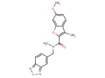 N-(2,1,3-benzothiadiazol-5-ylmethyl)-6-methoxy-N,3-dimethyl-1-benzofuran-2-carboxamide