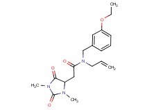 N-allyl-2-(1,3-dimethyl-2,5-dioxoimidazolidin-4-yl)-N-(3-ethoxybenzyl)acetamide