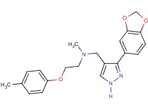 N-{[3-(1,3-benzodioxol-5-yl)-1H-pyrazol-4-yl]methyl}-N-methyl-2-(4-methylphenoxy)ethanamine