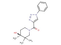 (4S*)-3,3,4-trimethyl-1-[(1-phenyl-1H-1,2,3-triazol-4-yl)carbonyl]piperidin-4-ol