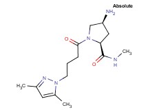 (4S)-4-amino-1-[4-(3,5-dimethyl-1H-pyrazol-1-yl)butanoyl]-N-methyl-L-prolinamide