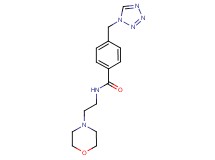 N-(2-morpholin-4-ylethyl)-4-(1H-tetrazol-1-ylmethyl)benzamide