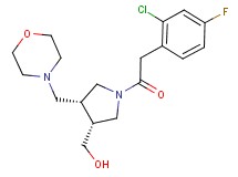 [(3R*,4R*)-1-[(2-chloro-4-fluorophenyl)acetyl]-4-(morpholin-4-ylmethyl)pyrrolidin-3-yl]methanol