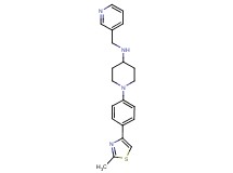 1-[4-(2-methyl-1,3-thiazol-4-yl)phenyl]-N-(3-pyridinylmethyl)-4-piperidinamine
