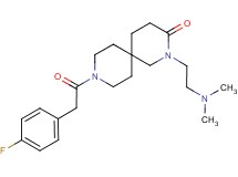 2-[2-(dimethylamino)ethyl]-9-[(4-fluorophenyl)acetyl]-2,9-diazaspiro[5.5]undecan-3-one