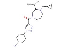 cis-4-(4-{[4-(cyclopropylmethyl)-3-isopropyl-1,4-diazepan-1-yl]carbonyl}-1H-1,2,3-triazol-1-yl)cyclohexanamine dihydrochloride