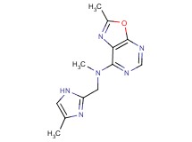 N,2-dimethyl-N-[(4-methyl-1H-imidazol-2-yl)methyl][1,3]oxazolo[5,4-d]pyrimidin-7-amine