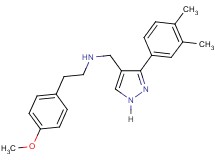 N-{[3-(3,4-dimethylphenyl)-1H-pyrazol-4-yl]methyl}-2-(4-methoxyphenyl)ethanamine